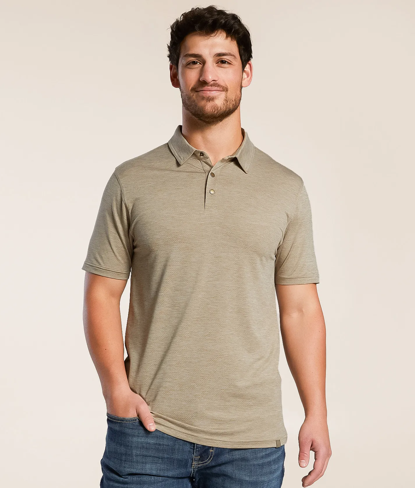 Gentry County Berwyn Performance Polo Timberwolf Discount