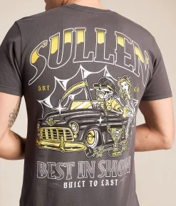Tops|Graphic T-Shirts | Sullen Best In Show T-Shirt Grey Pinstripe