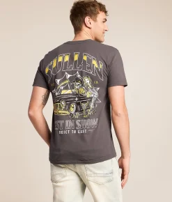 Tops|Graphic T-Shirts | Sullen Best In Show T-Shirt Grey Pinstripe