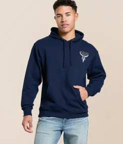 Tops | Ariat Best Longhorn Hooded Sweatshirt Dark Sapphire