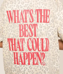 Modish Rebel Best That Could Happen Oversized T-Shirt Cheetah Hot