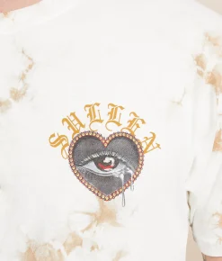 Tops|Graphic T-Shirts | Sullen Betrayal T-Shirt Tan White Crystal Wash