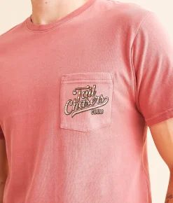 Graphic T-Shirts | Tail Chasers Club Bettin' On Tail T-Shirt Crimson Pigment Due