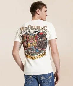 Tail Chasers Club Bettin' On Tail T-Shirt Antique White Clearance