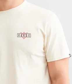 Veece Between The Lines T-Shirt Sand Discount