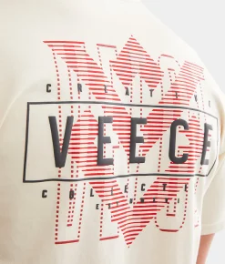 Veece Between The Lines T-Shirt Sand Discount