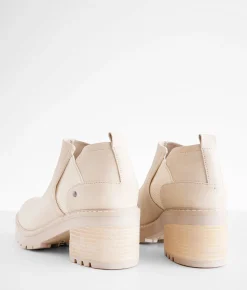 Bullboxer B-52 Faux Leather Ankle Boot Beige