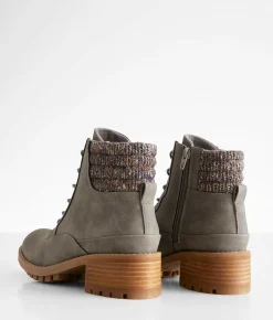 Bullboxer B-52 Heeled Ankle Boot Taupe Brown Hot