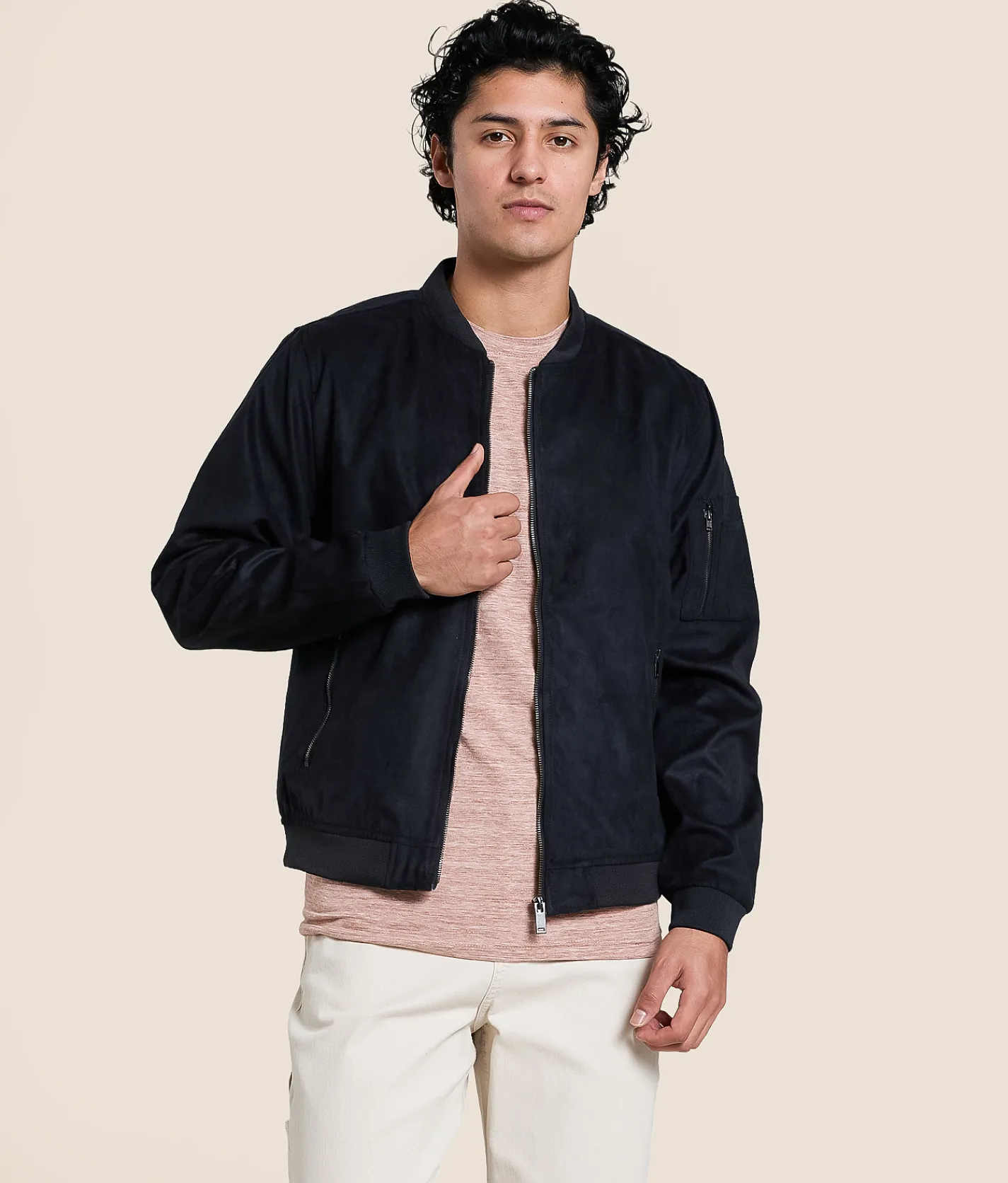 Tops|Coats & Jackets | BLEND Bhegio Faux Suede Jacket Black