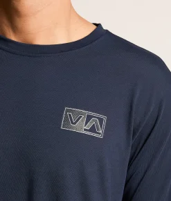 RVCA Big Box Pellet Sport T-Shirt Marine Navy Best