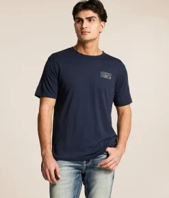 RVCA Big Box Pellet Sport T-Shirt Marine Navy Best