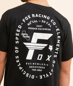 Fox Big F T-Shirt Black Clearance