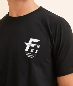 Fox Big F T-Shirt Black Clearance