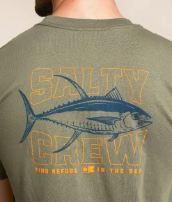 Graphic T-Shirts | Salty Crew Big Game Classic T-Shirt Dusty Olive