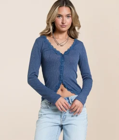 Tops | Free People Big Love Cardi Top Black