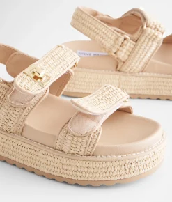 Shoes | Steve Madden Bigmona Flatform Sandal Natural Raffia