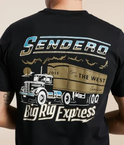 Sendero Provisions Co. Big Rig Express T-Shirt Black Discount