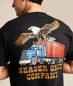 Tops|Graphic T-Shirts | Seager Big Rig T-Shirt Black