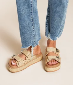 Shoes | Steve Madden Bigshmona Raffia Sandal Natural Raffia