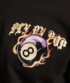 Tops|Graphic T-Shirts | FLY by Popularity Billiard Ball Oversized T-Shirt Black