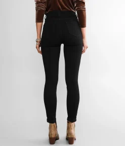 BKE Billie Ankle Skinny Stretch Cuffed Jean Black Best