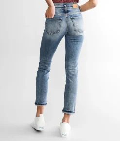 BKE Billie Ankle Straight Stretch Cuffed Jean Tobak Sale