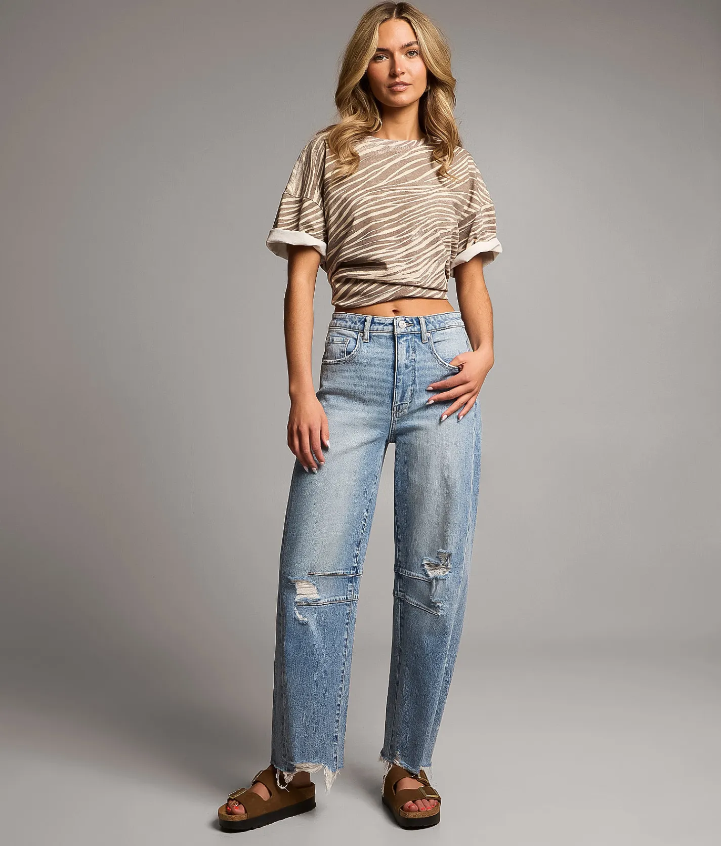 BKE Billie Barrel Stretch Jean Sotos Discount