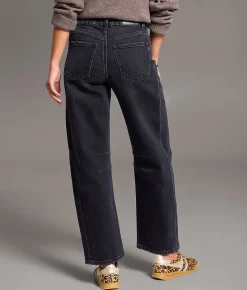 BKE Billie Barrel Stretch Jean Washed Black