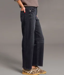 BKE Billie Barrel Stretch Jean Washed Black