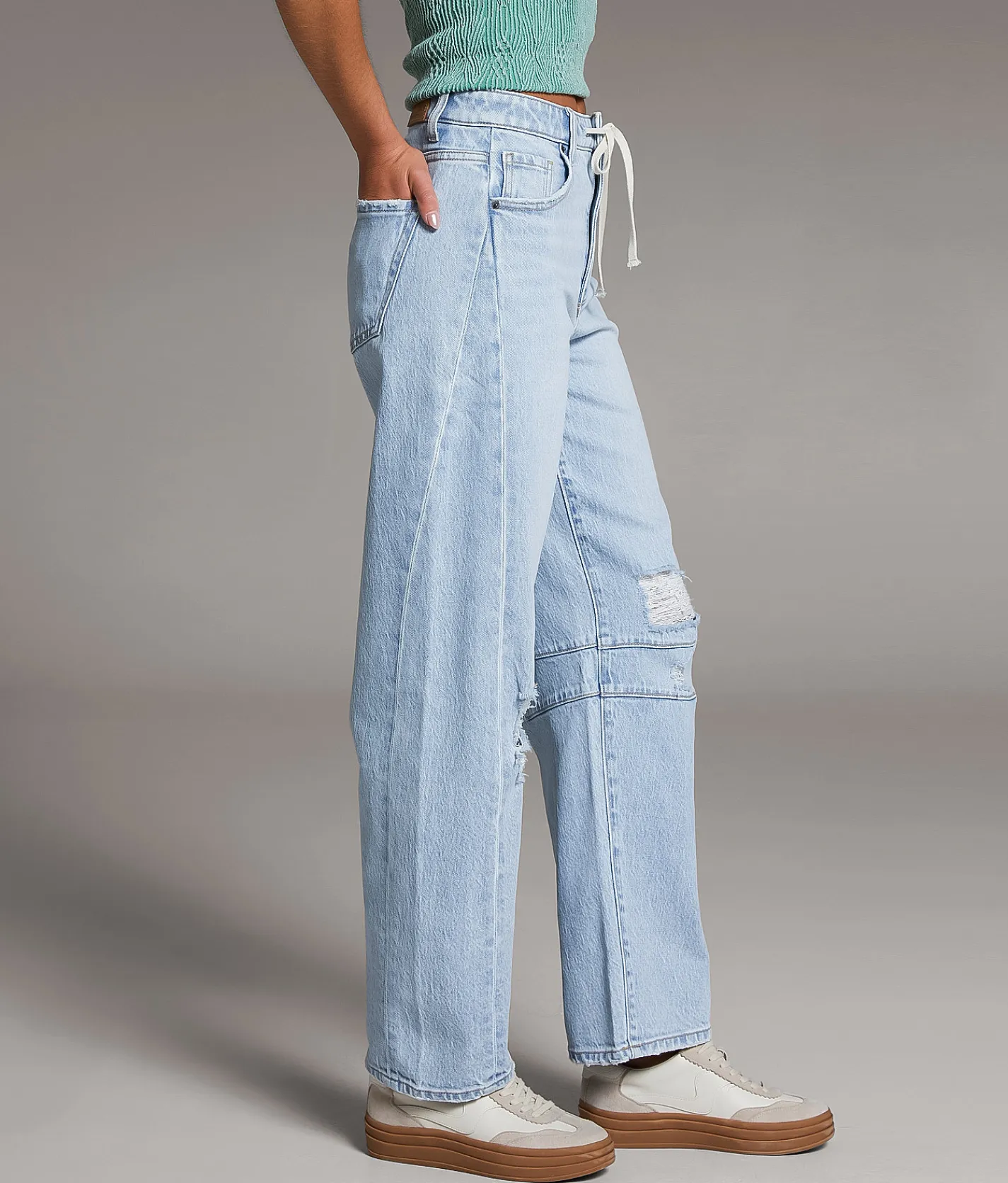 BKE Billie Barrel Stretch Jean Haring Discount