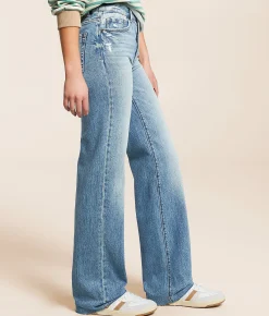 BKE Billie Classic Straight Stretch Jean Flood New