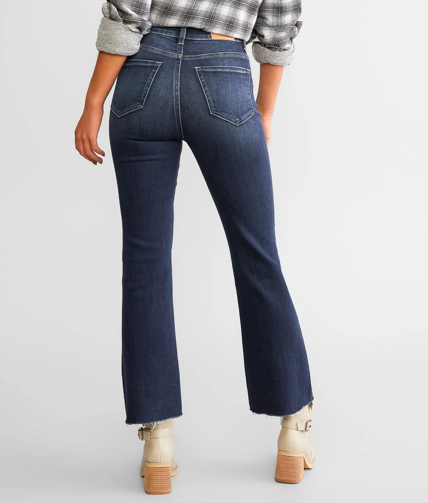 BKE Billie Cropped Flare Stretch Jean Mathison Hot