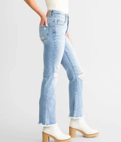 BKE Billie Cropped Flare Stretch Jean Flinn 4