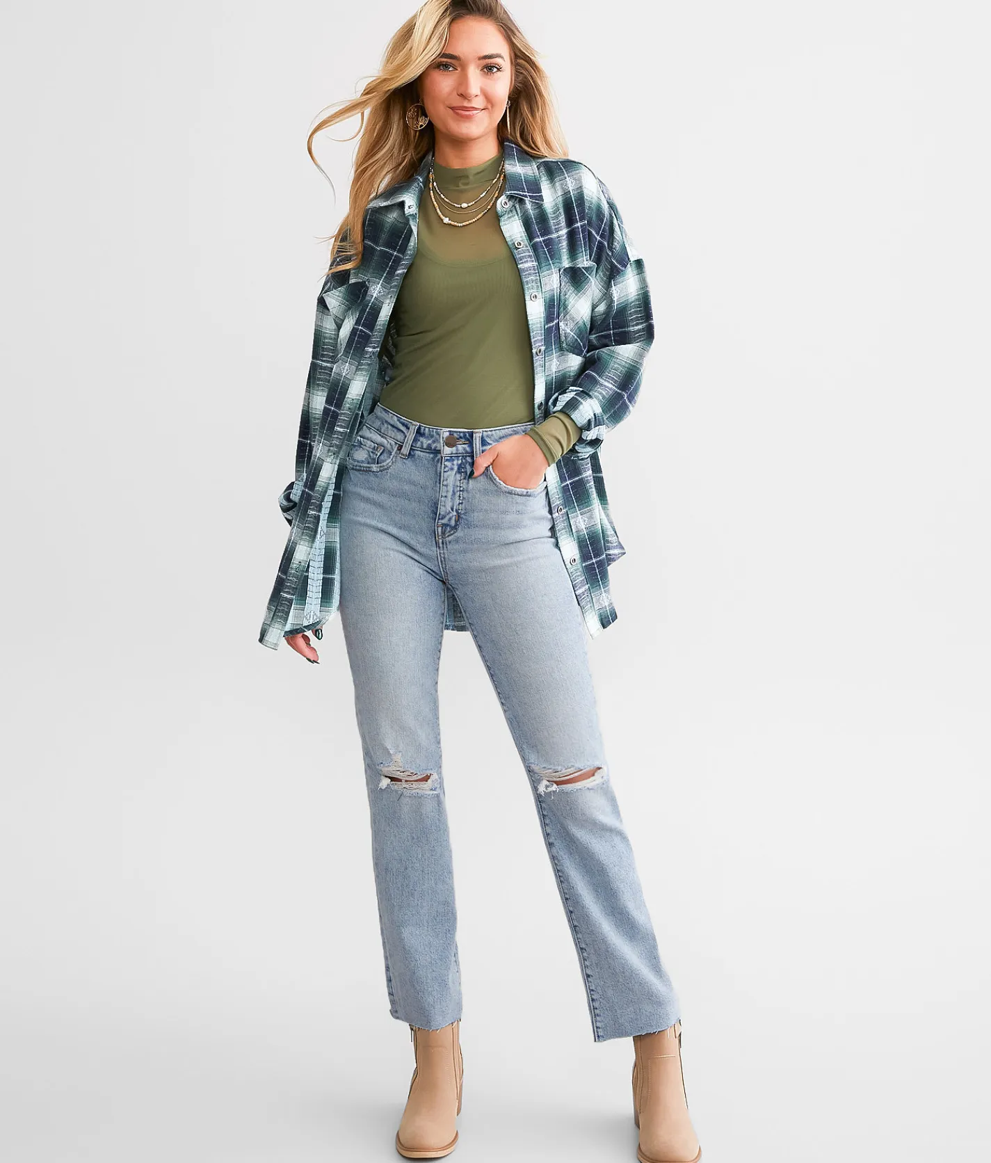 Jeans|Bke Jeans | BKE Billie Cropped Straight Stretch Jean Dowd