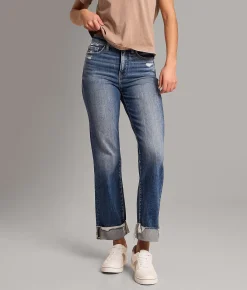 BKE Billie Cropped Straight Stretch Cuffed Jean Velez 7 Discount