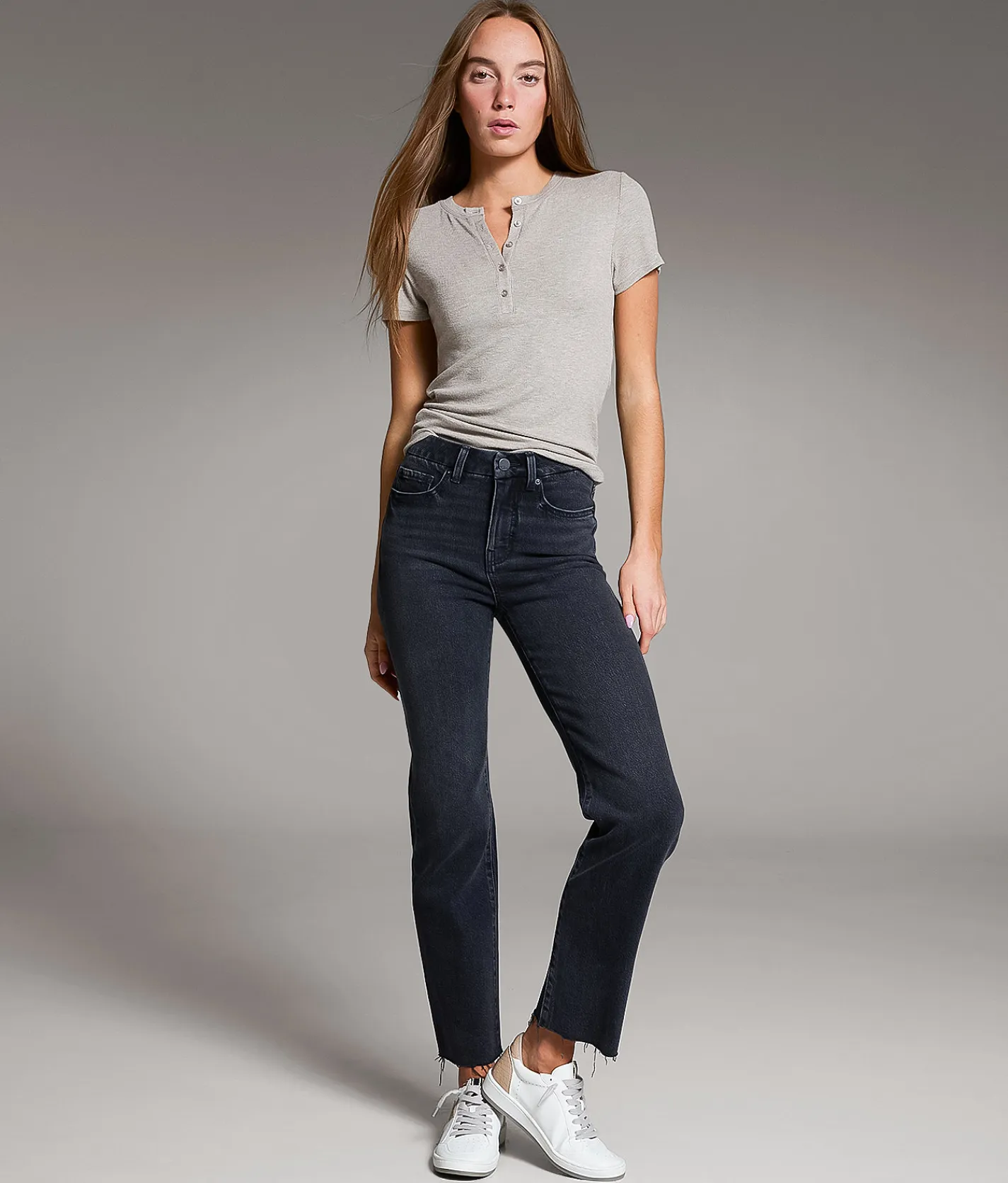 Jeans|Bke Jeans | BKE Billie Cropped Straight Stretch Jean Washed Black
