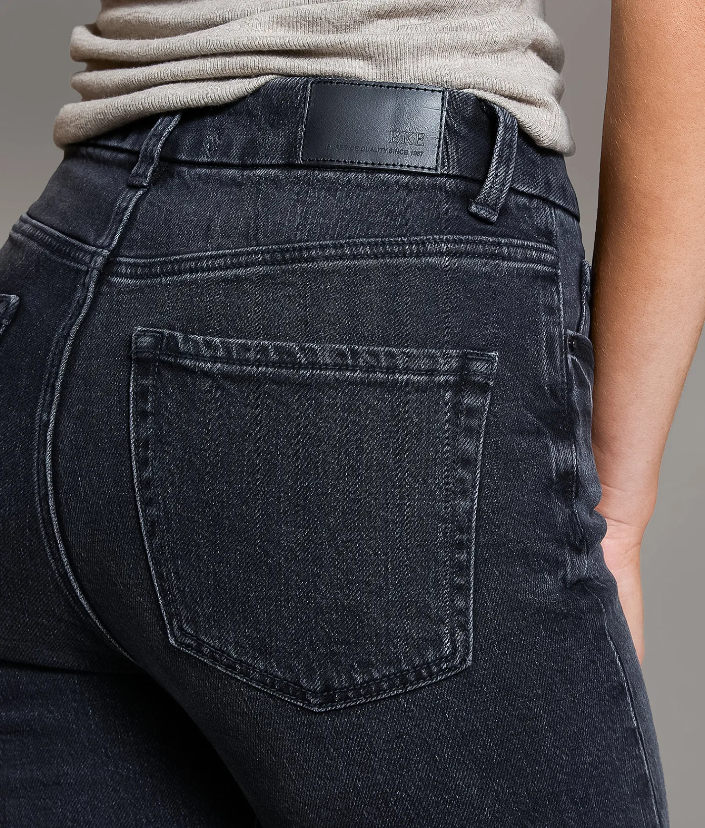 Jeans|Bke Jeans | BKE Billie Cropped Straight Stretch Jean Washed Black