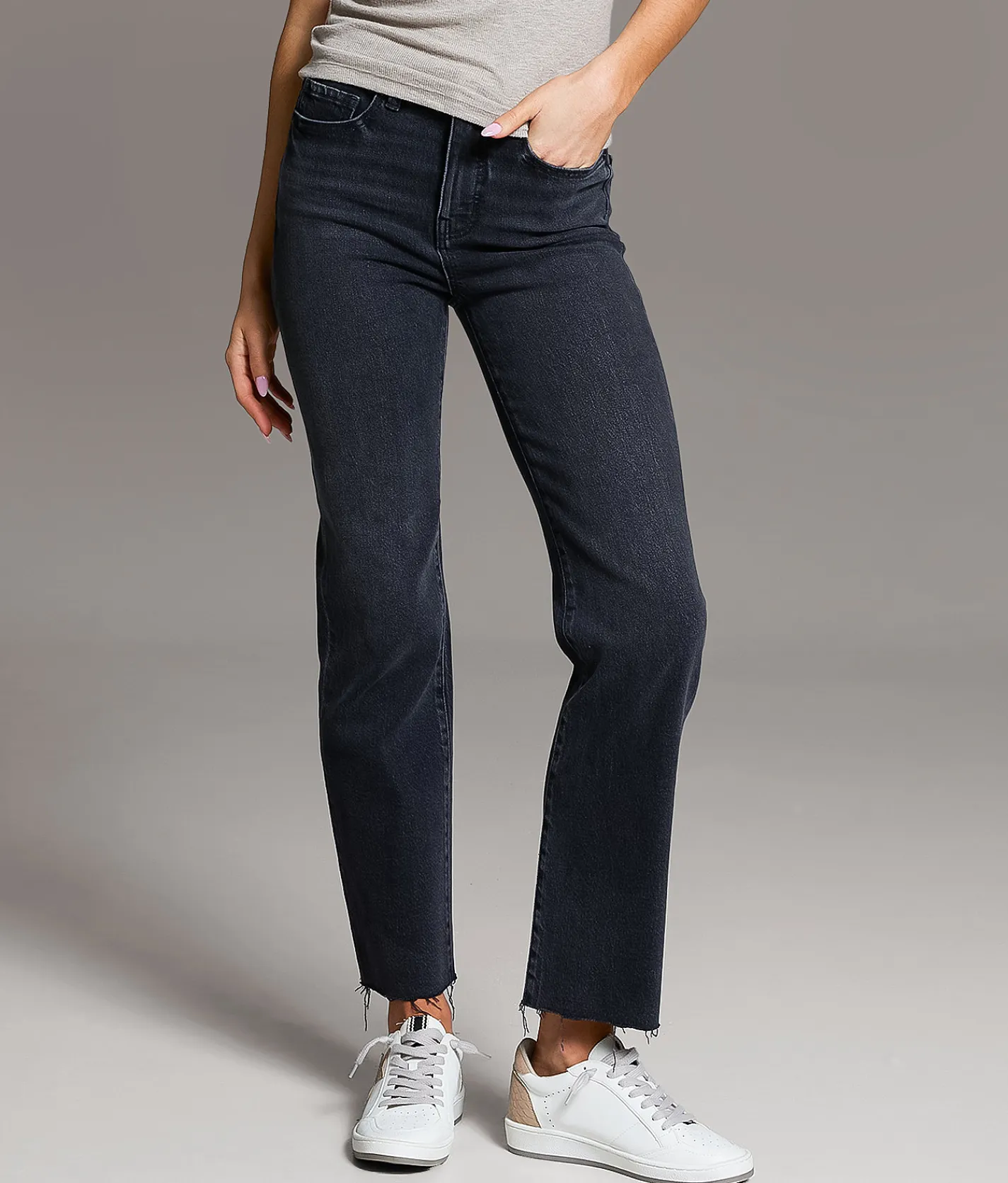 Jeans|Bke Jeans | BKE Billie Cropped Straight Stretch Jean Washed Black
