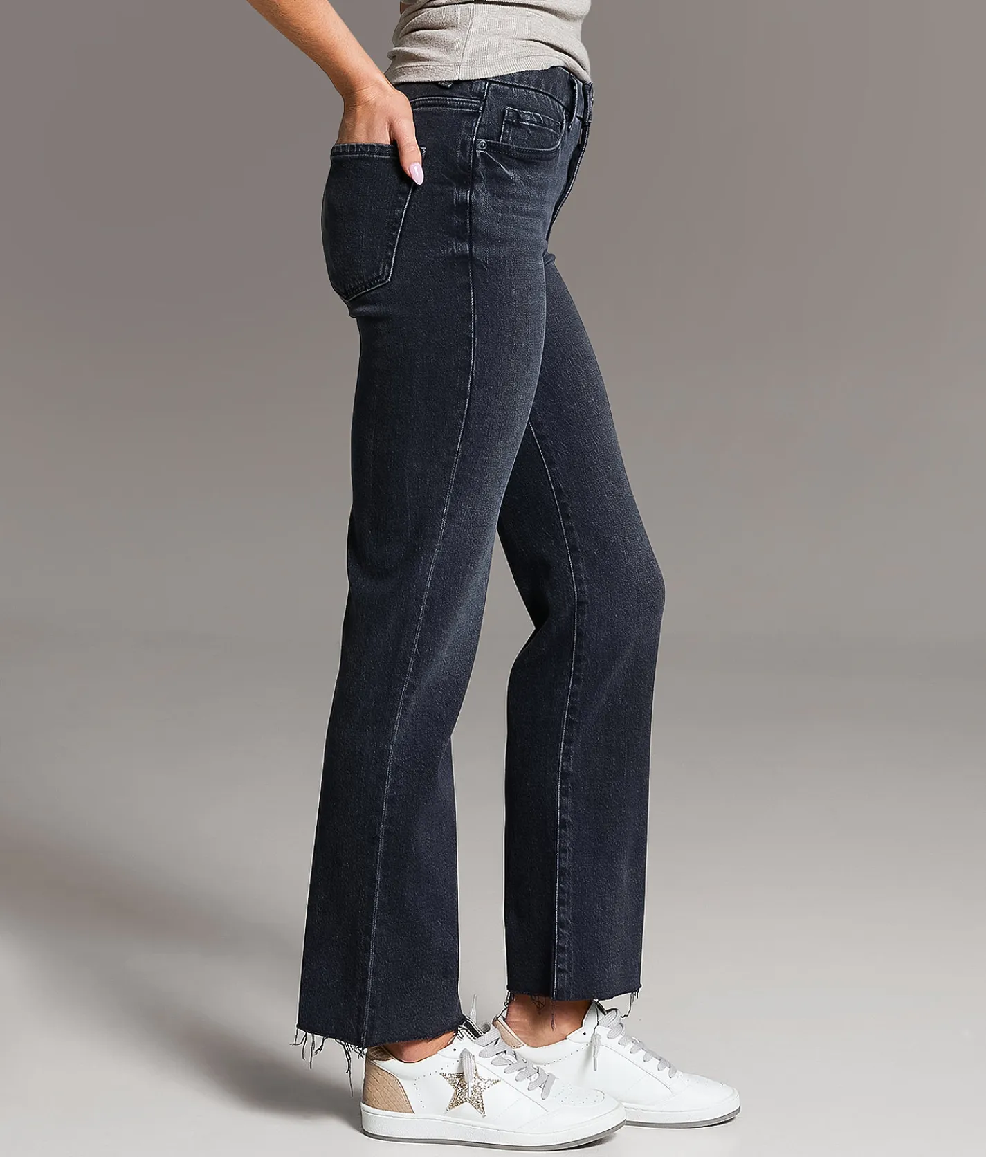 Jeans|Bke Jeans | BKE Billie Cropped Straight Stretch Jean Washed Black