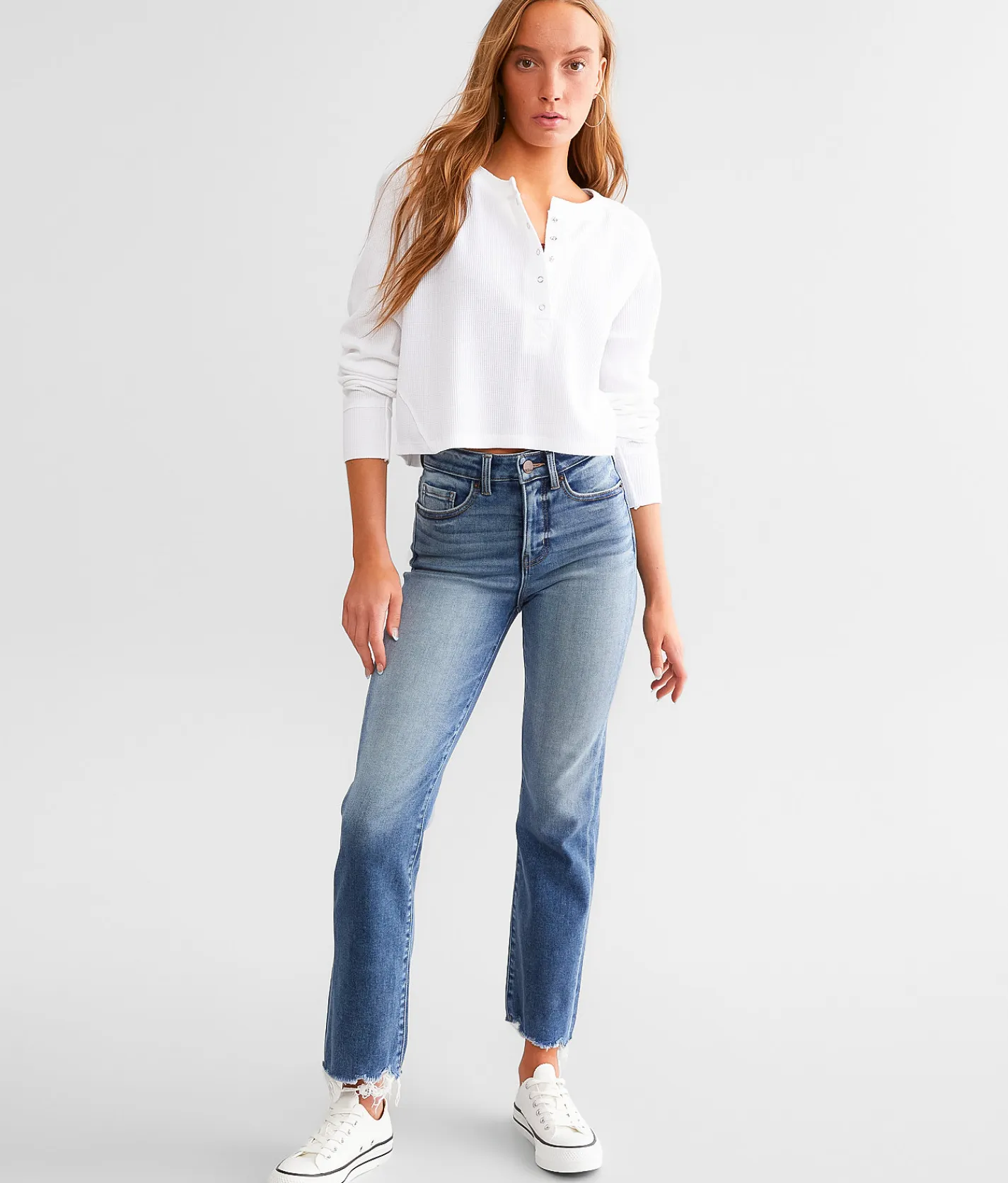 Jeans|Bottoms | BKE Billie Cropped Straight Stretch Jean Netro