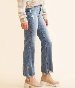 Jeans|Bottoms | BKE Billie Cropped Straight Stretch Jean Berry 2