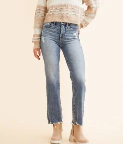 Jeans|Bottoms | BKE Billie Cropped Straight Stretch Jean Berry 2