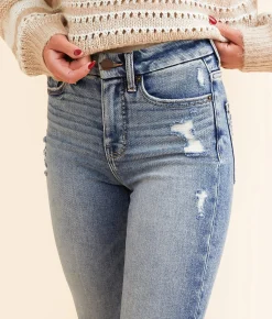 Jeans|Bottoms | BKE Billie Cropped Straight Stretch Jean Berry 2