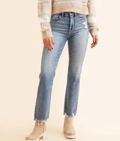 Jeans|Bottoms | BKE Billie Cropped Straight Stretch Jean Berry 2