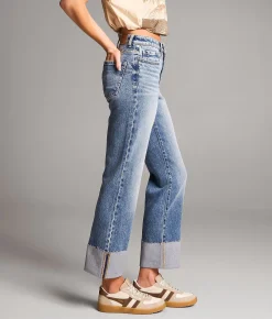 BKE Billie Cropped Straight Stretch Jean Cagle Sale