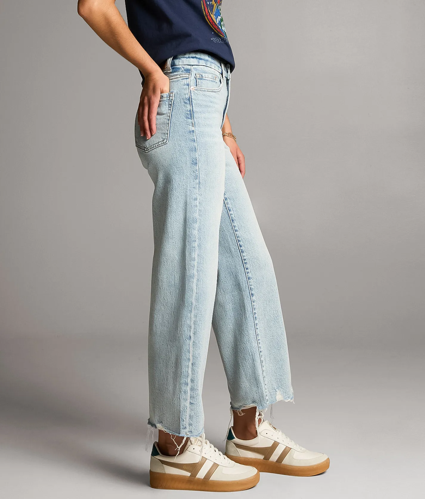 BKE Billie Cropped Wide Leg Stretch Jean Jowell 3 Online