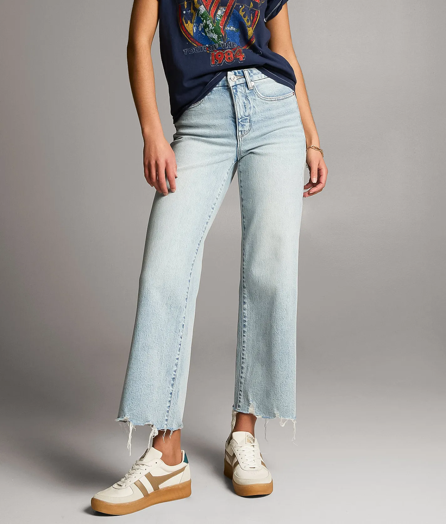 BKE Billie Cropped Wide Leg Stretch Jean Jowell 3 Online