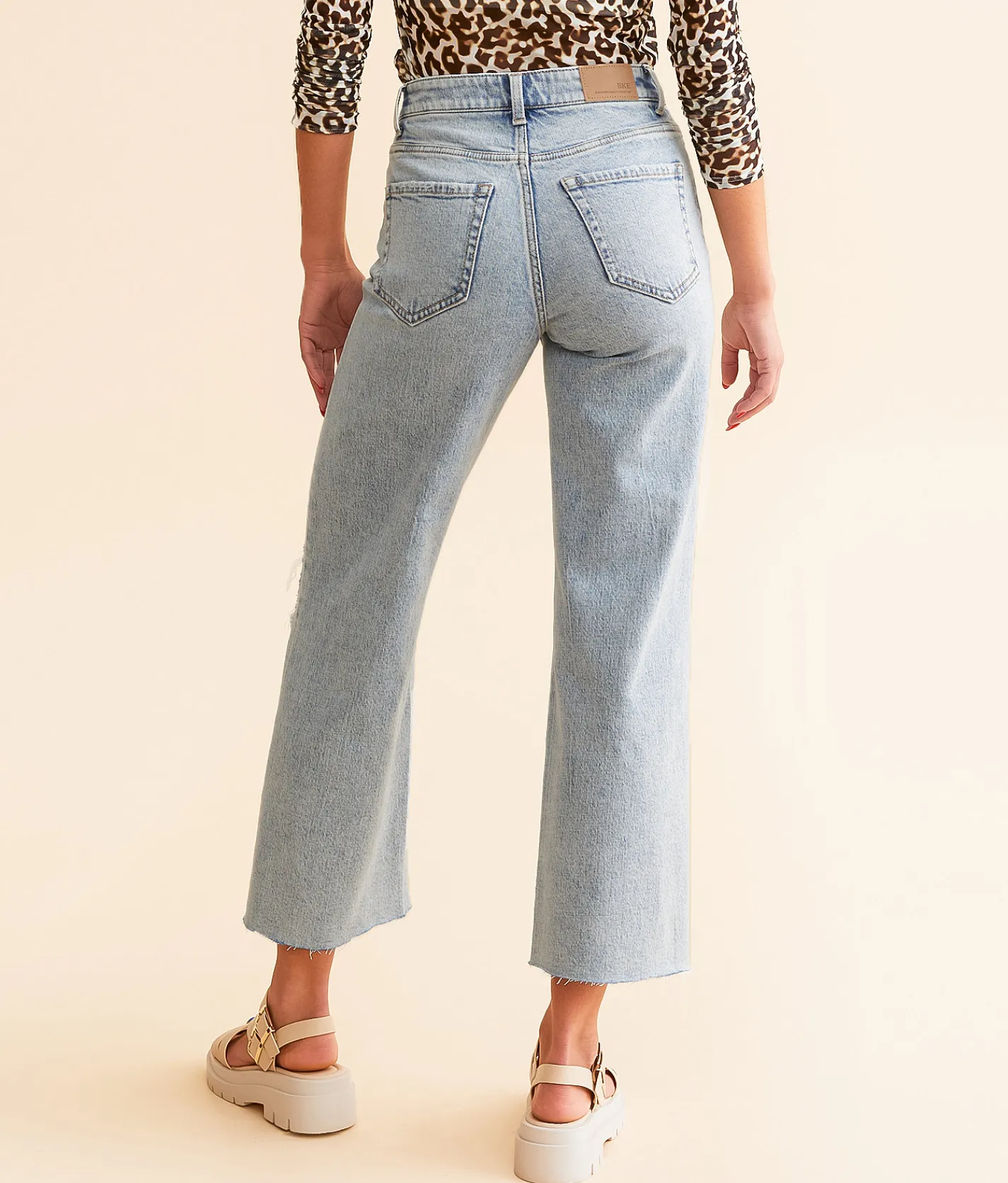Jeans|Bke Jeans | BKE Billie Cropped Wide Leg Stretch Jean Dowd 2