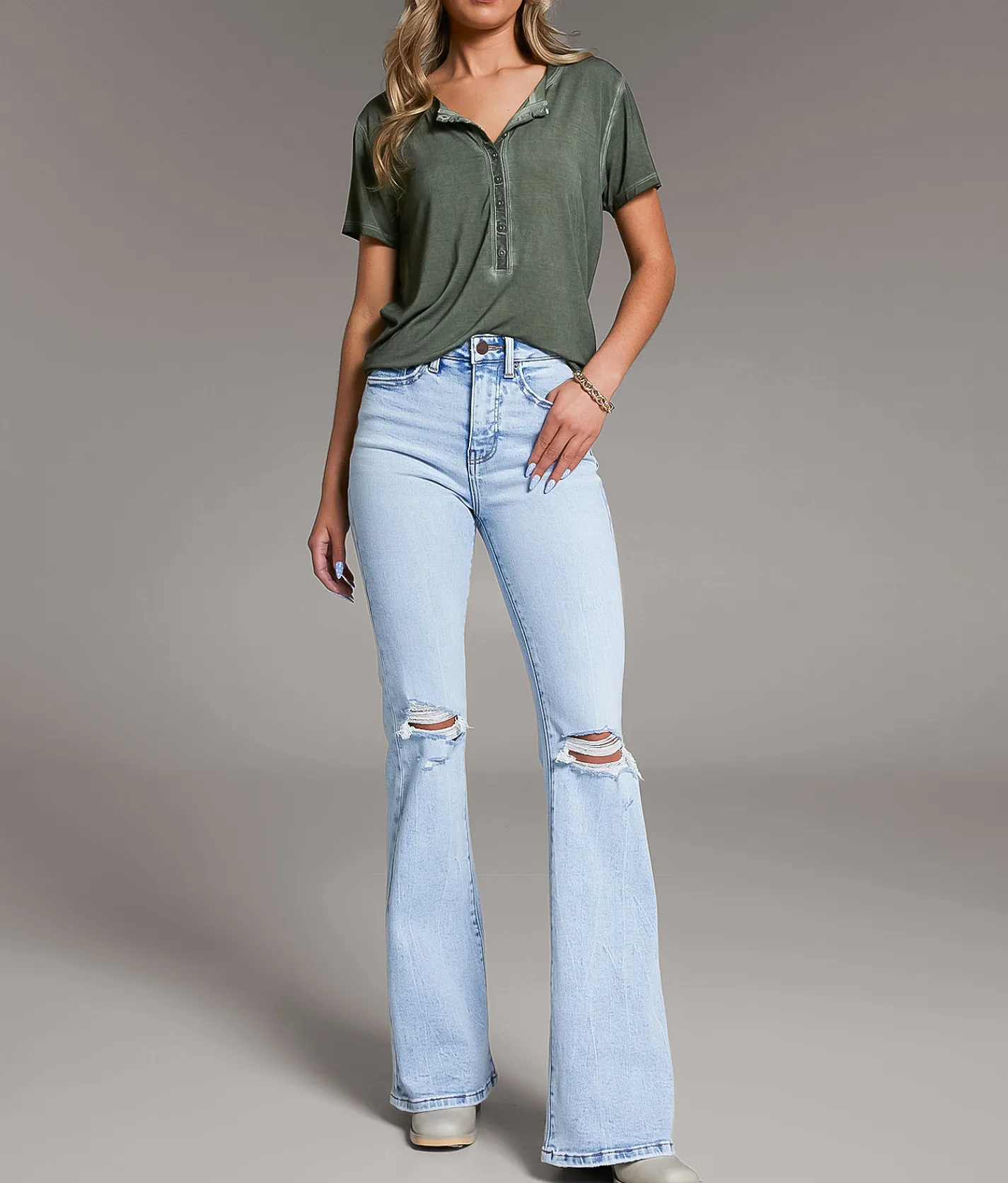 BKE Billie Flare Stretch Jean Rainer 9 Discount