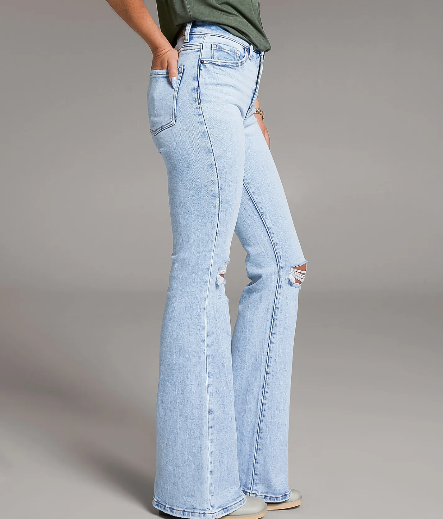Bottoms | BKE Billie Flare Stretch Jean Rainer 9